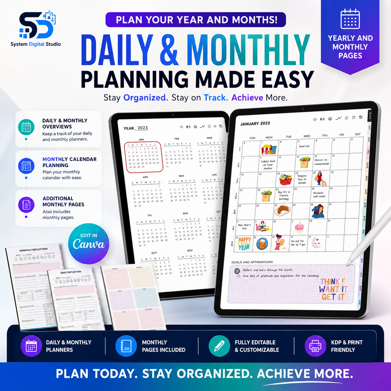 PLR Printable Planner – 100+ Planner Templates