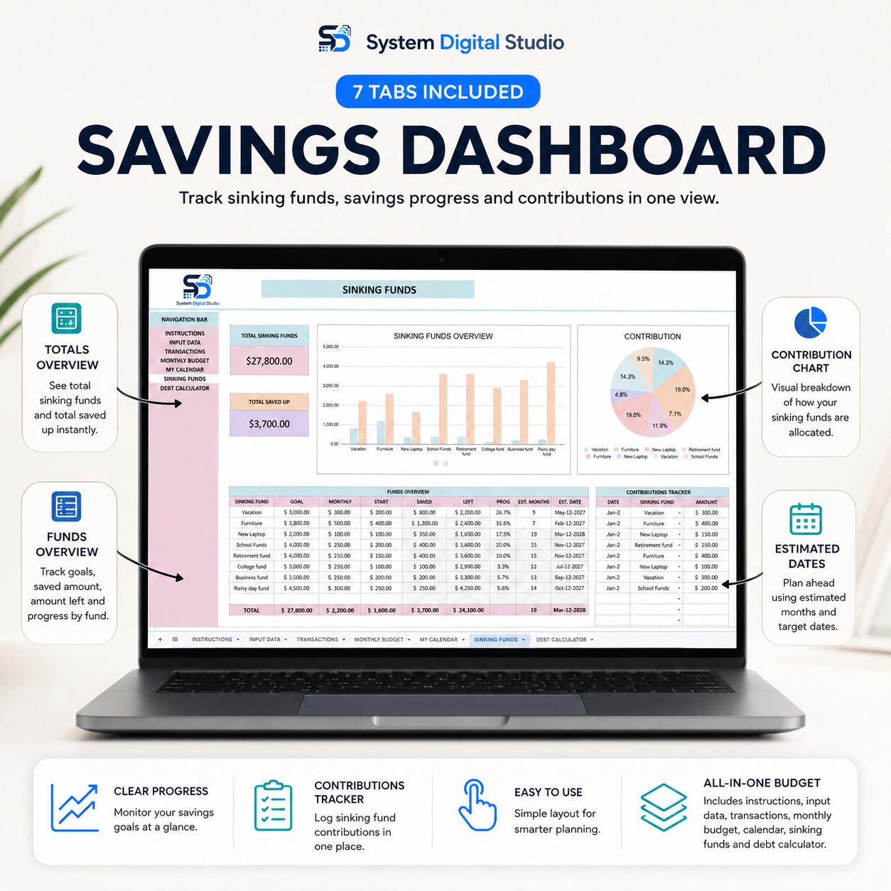 Ultimate Monthly Budget Spreadsheet
