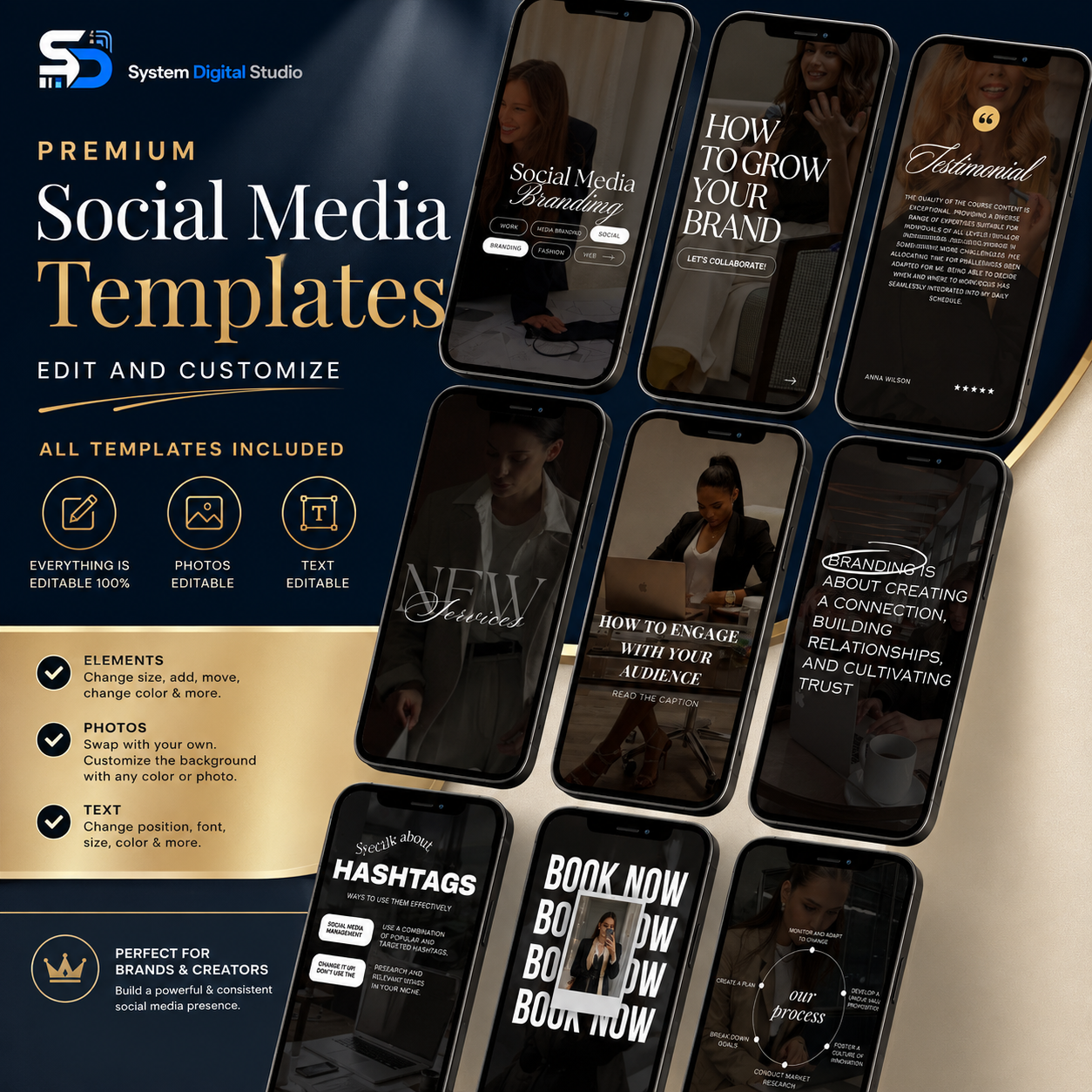 Digital Marketing Agency Templates | Social Media Manager Instagram Posts