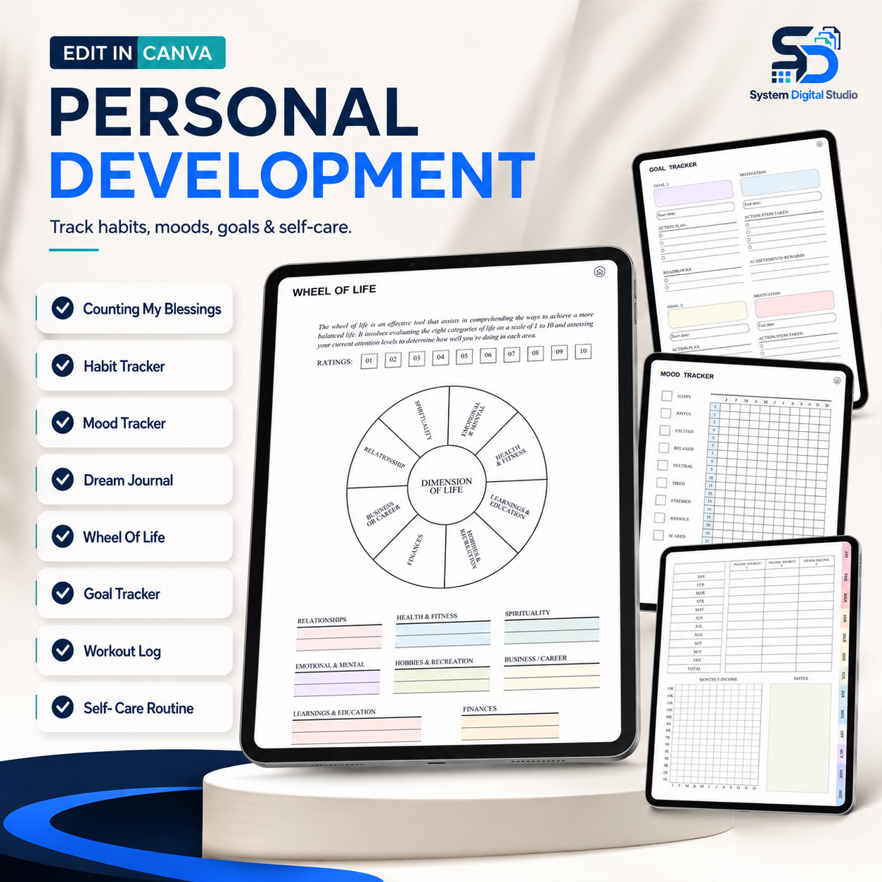 Lifestyle Digital Planner with PLR & Master Resell Rights