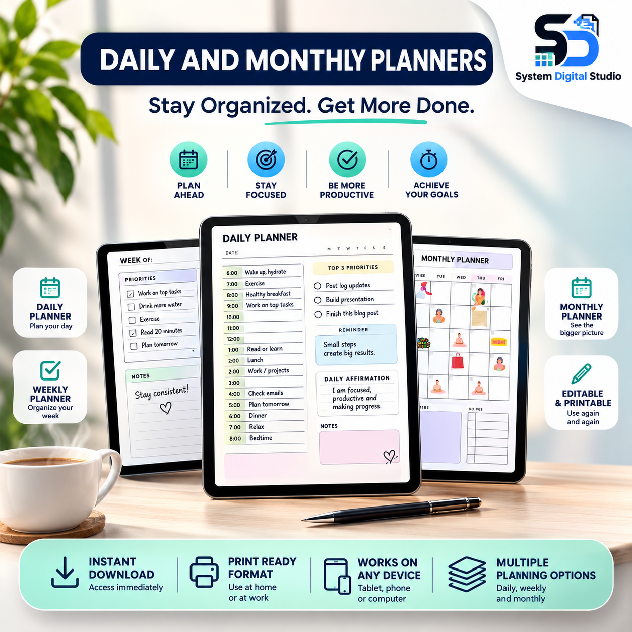 PLR Printable Productivity Planner