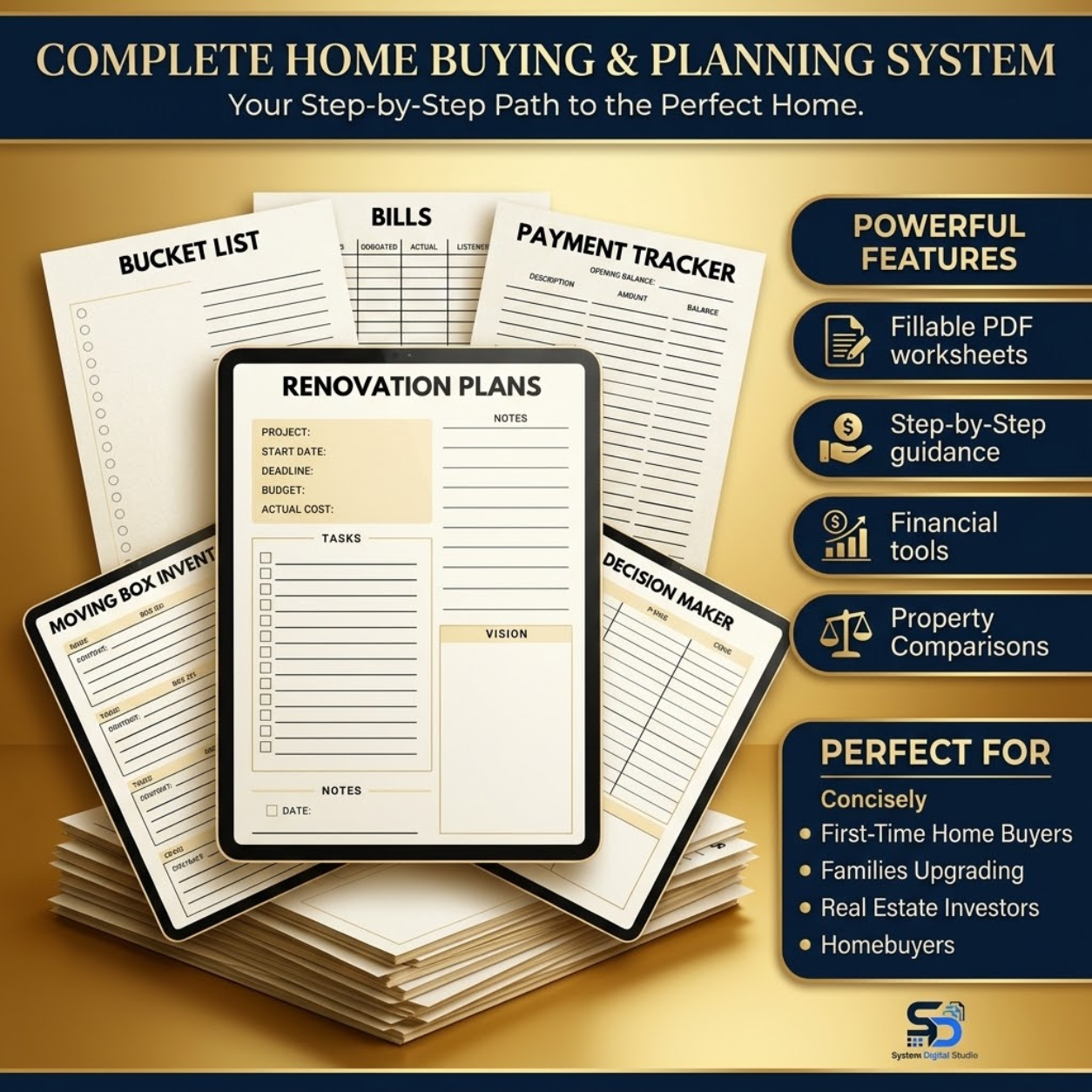 Home Buying Planner & House Hunting Checklist | Mortgage Organizer