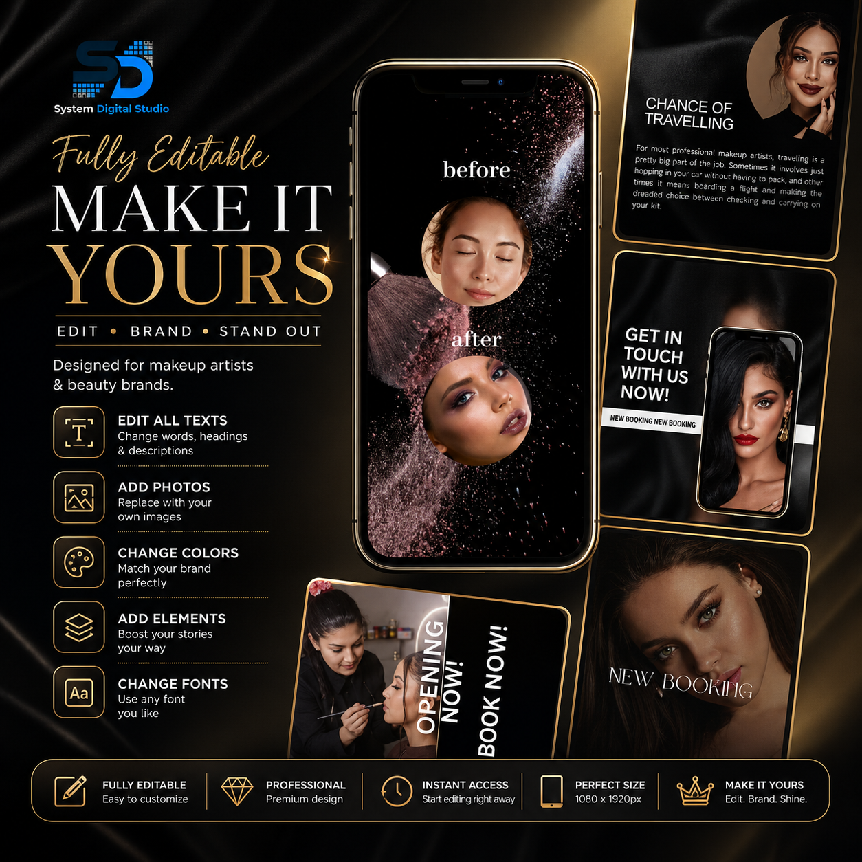 120 Makeup Artist Instagram Templates | Canva Posts & Stories
