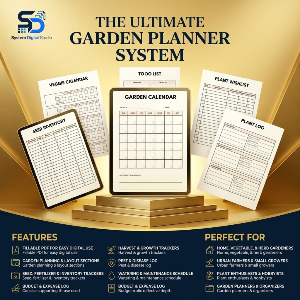 Garden Planner & Plant Tracker | Printable Gardening Journal