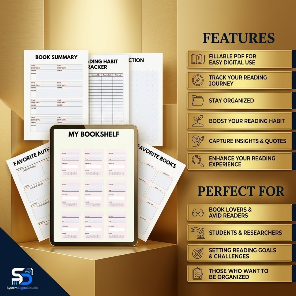 Reading Planner & Book Journal | Printable Reading Tracker