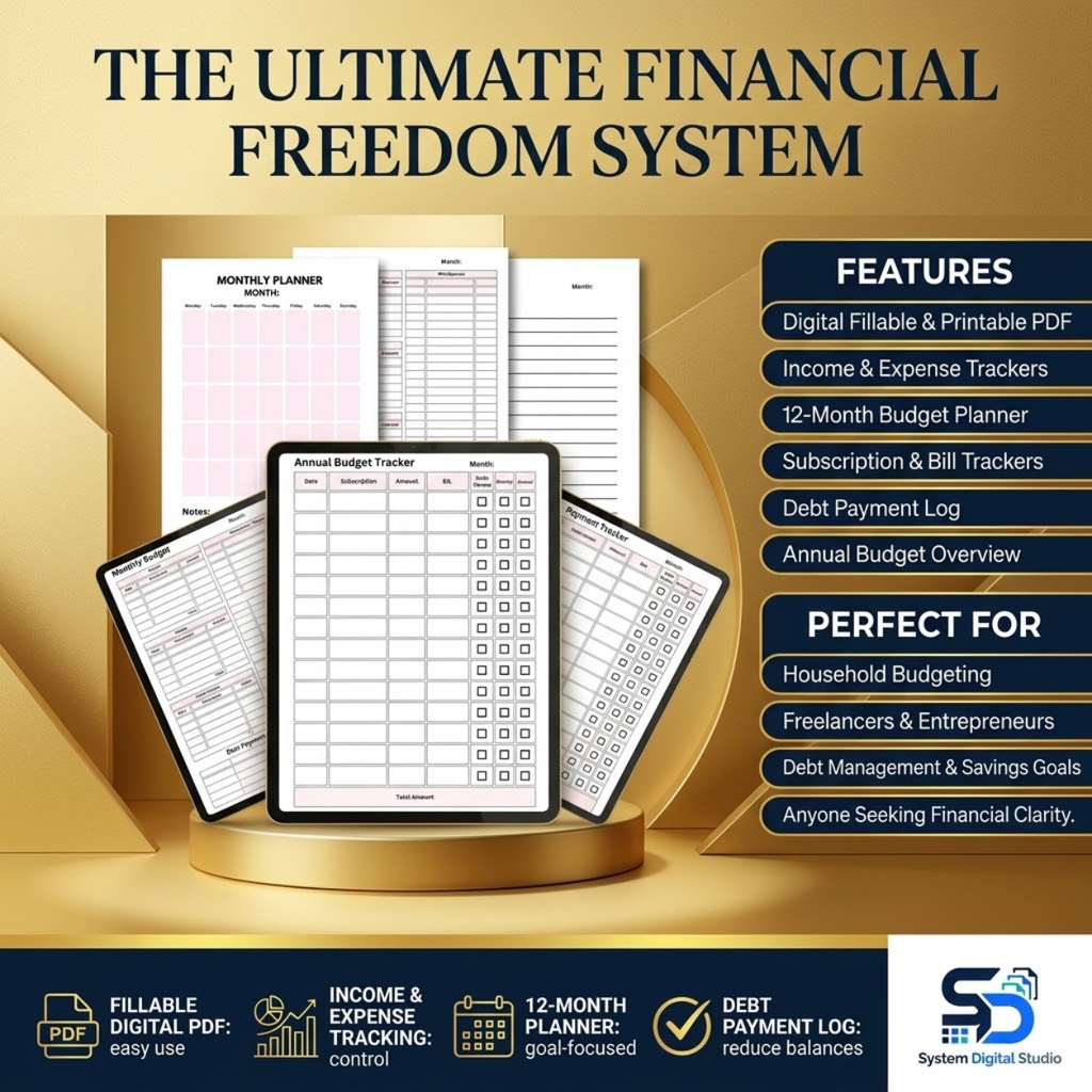 Budget Planner & Expense Tracker | Printable Finance Worksheet