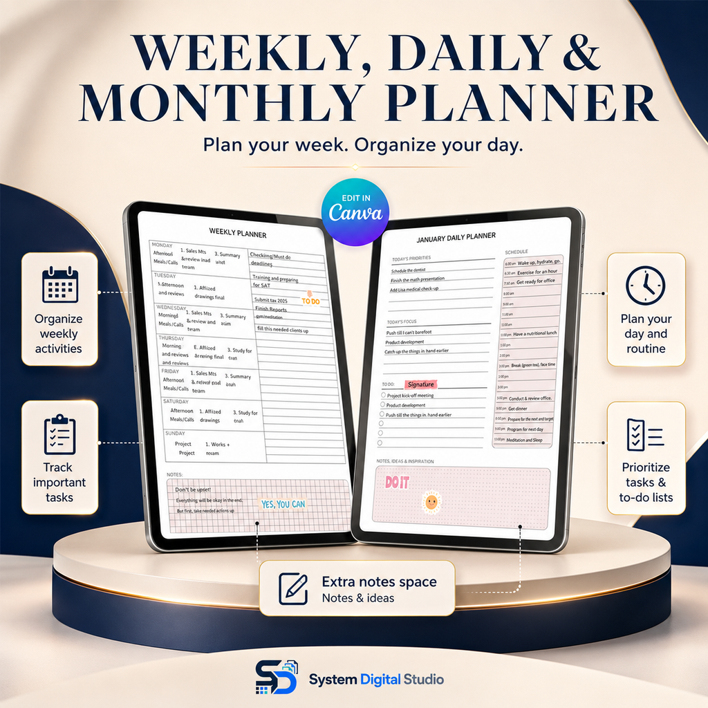 That Girl Digital Planner | PLR + MRR