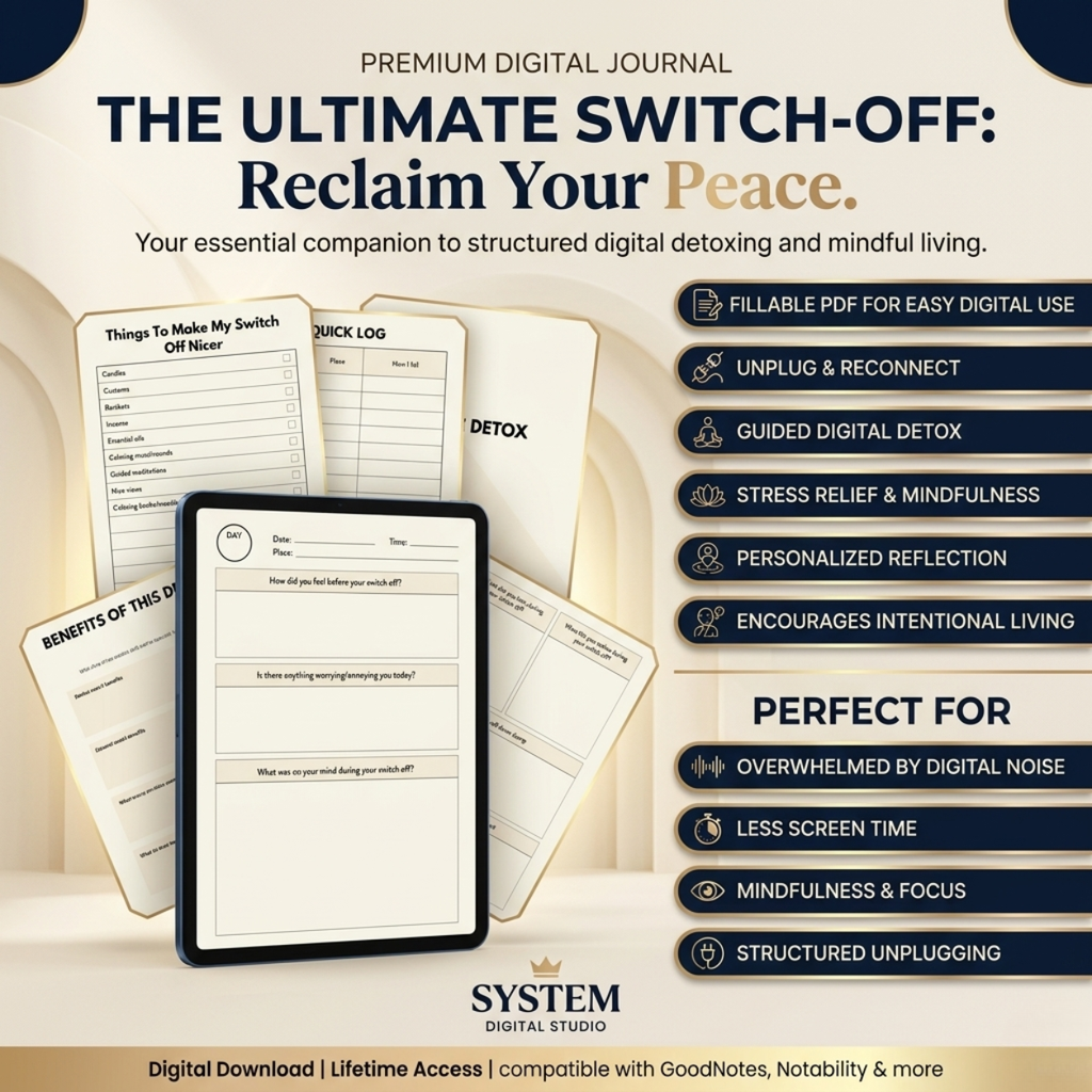 Switch Off Worksheet | Fillable PDF | Printable Planner