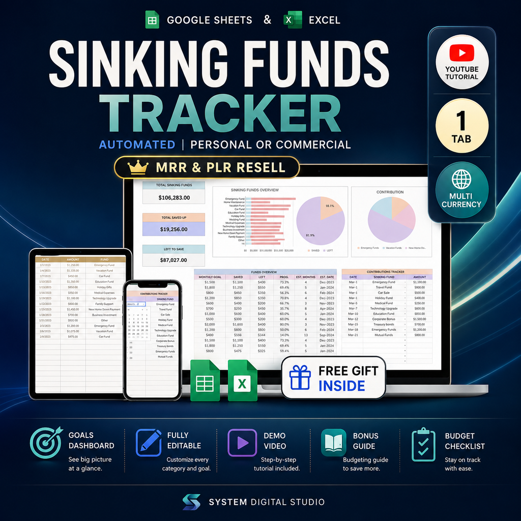 Budget Spreadsheet Bundle with PLR & MRR