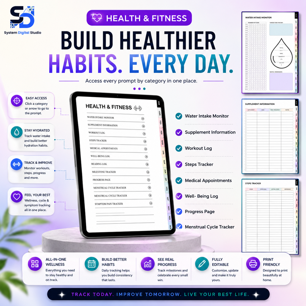 PLR Printable ADHD Planner | Editable Canva Template