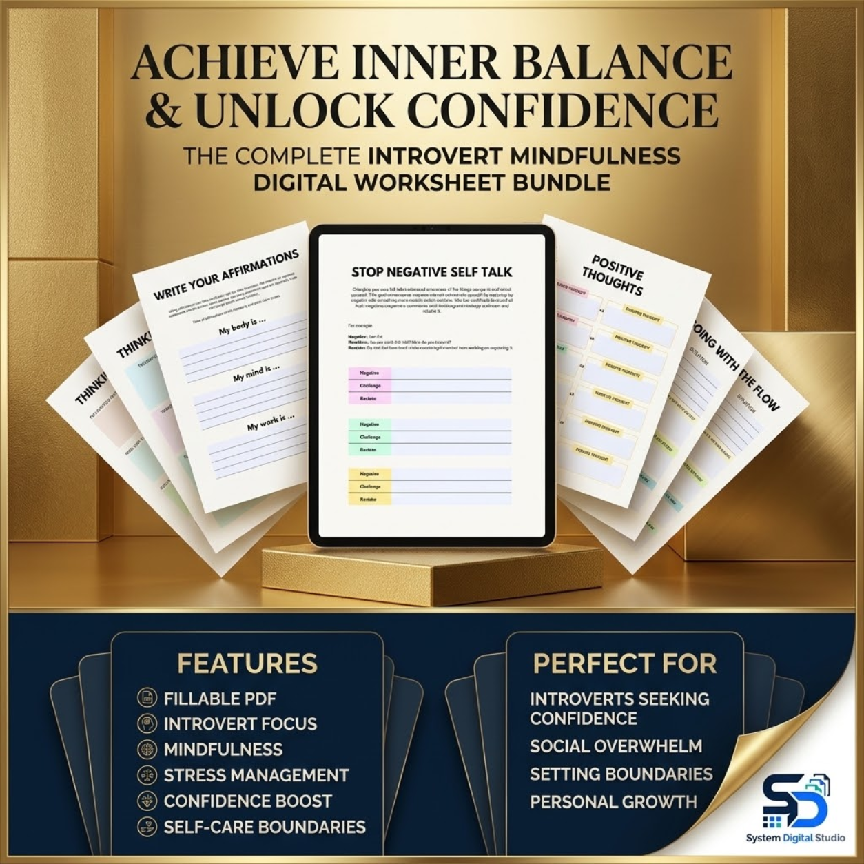Introvert Self-Reflection Worksheet | Self-Care & Personal Growth