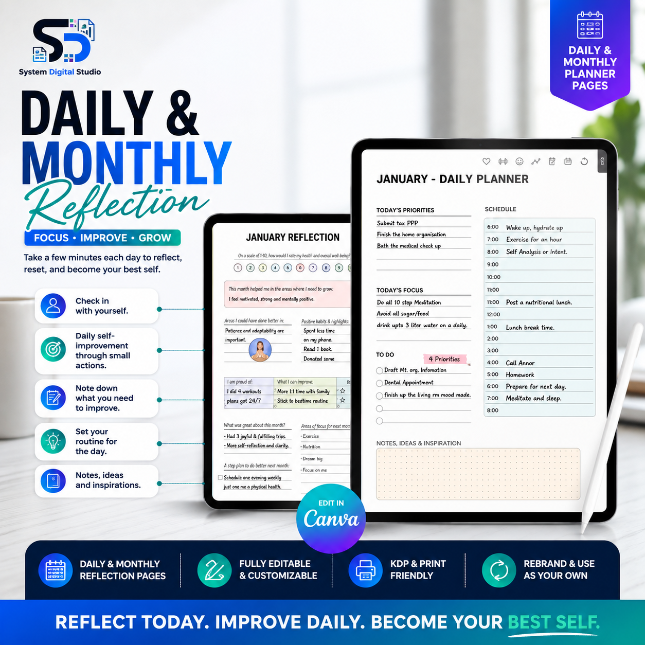 PLR Printable Planner – 100+ Planner Templates