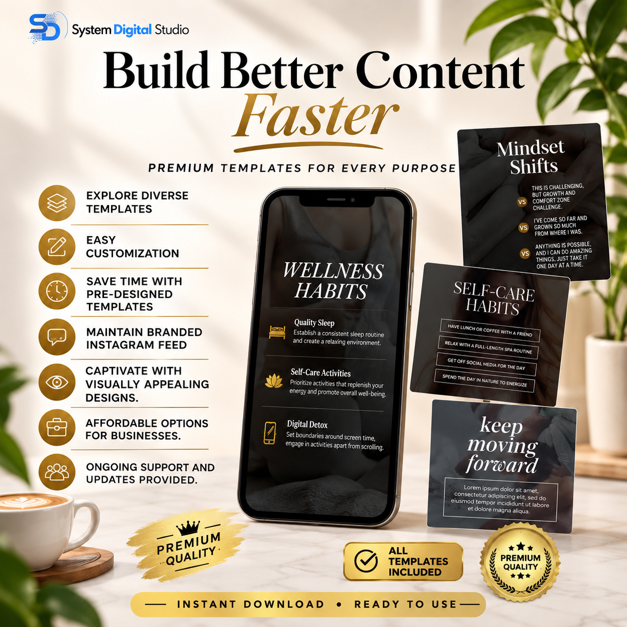 Holistic Coach Instagram Templates | Holistic Coach Posts