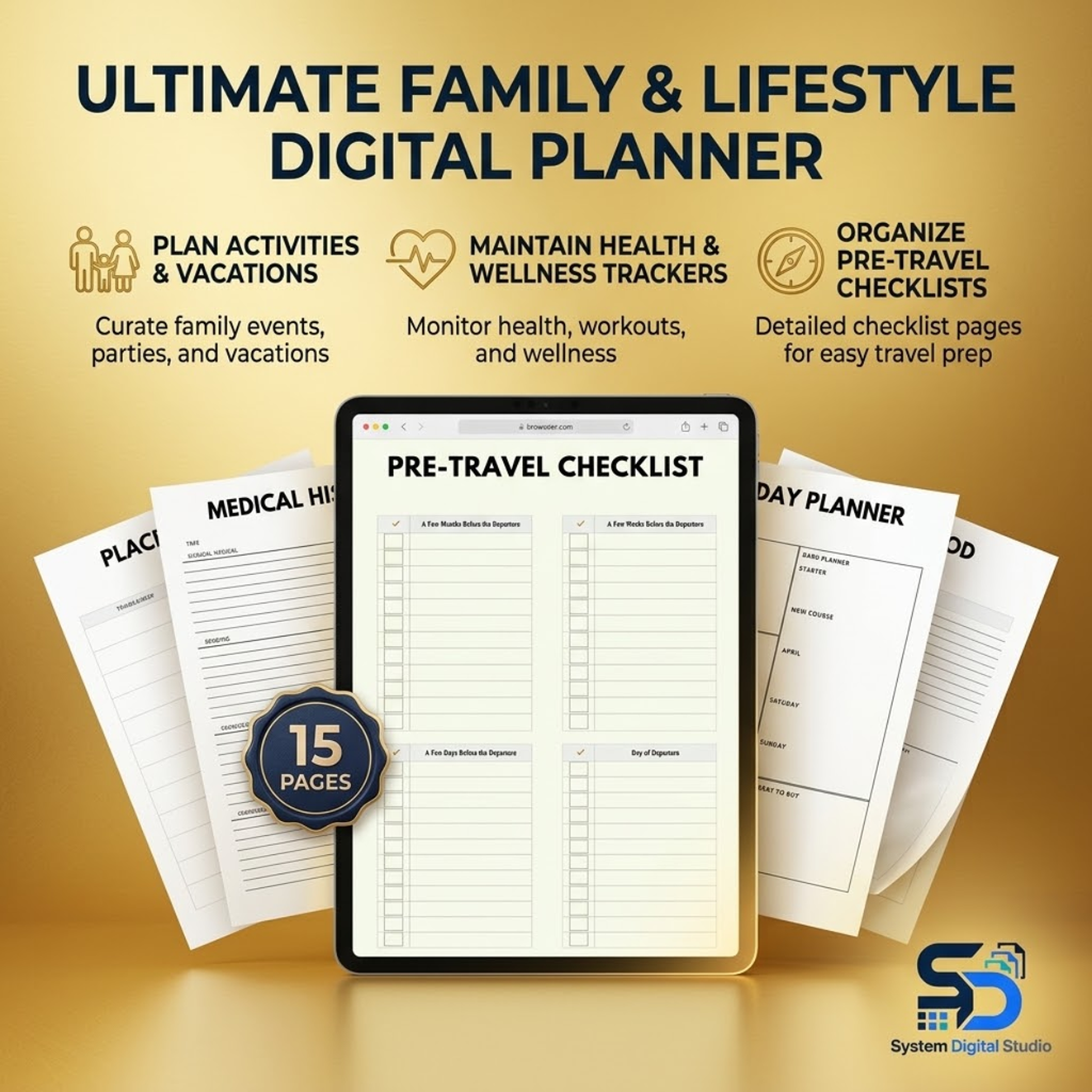 Household Planner & Home Management Binder | Printable Family Organizer