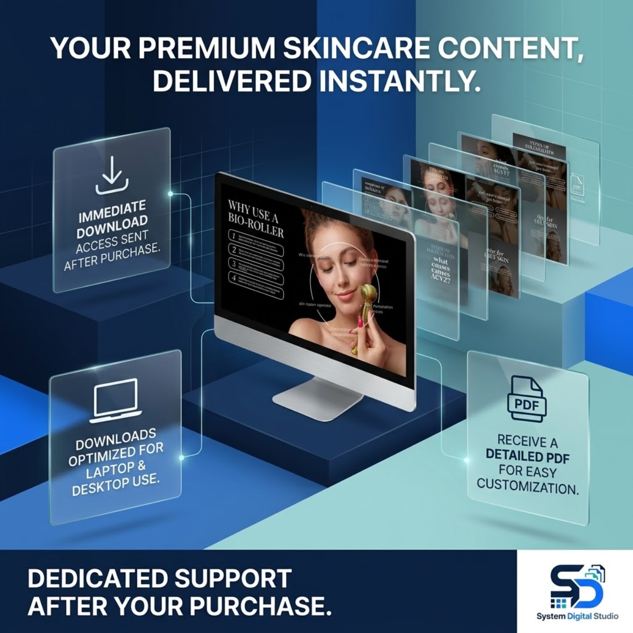 Skincare Social Media Templates | 180 Esthetician Canva Templates