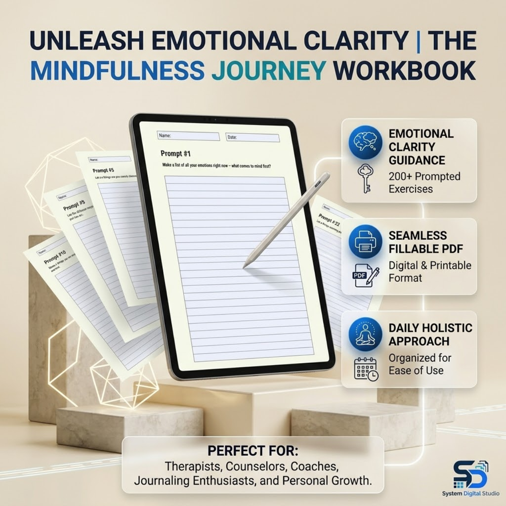 200 Mental Health Worksheet Prompts | Fillable PDF & Printable