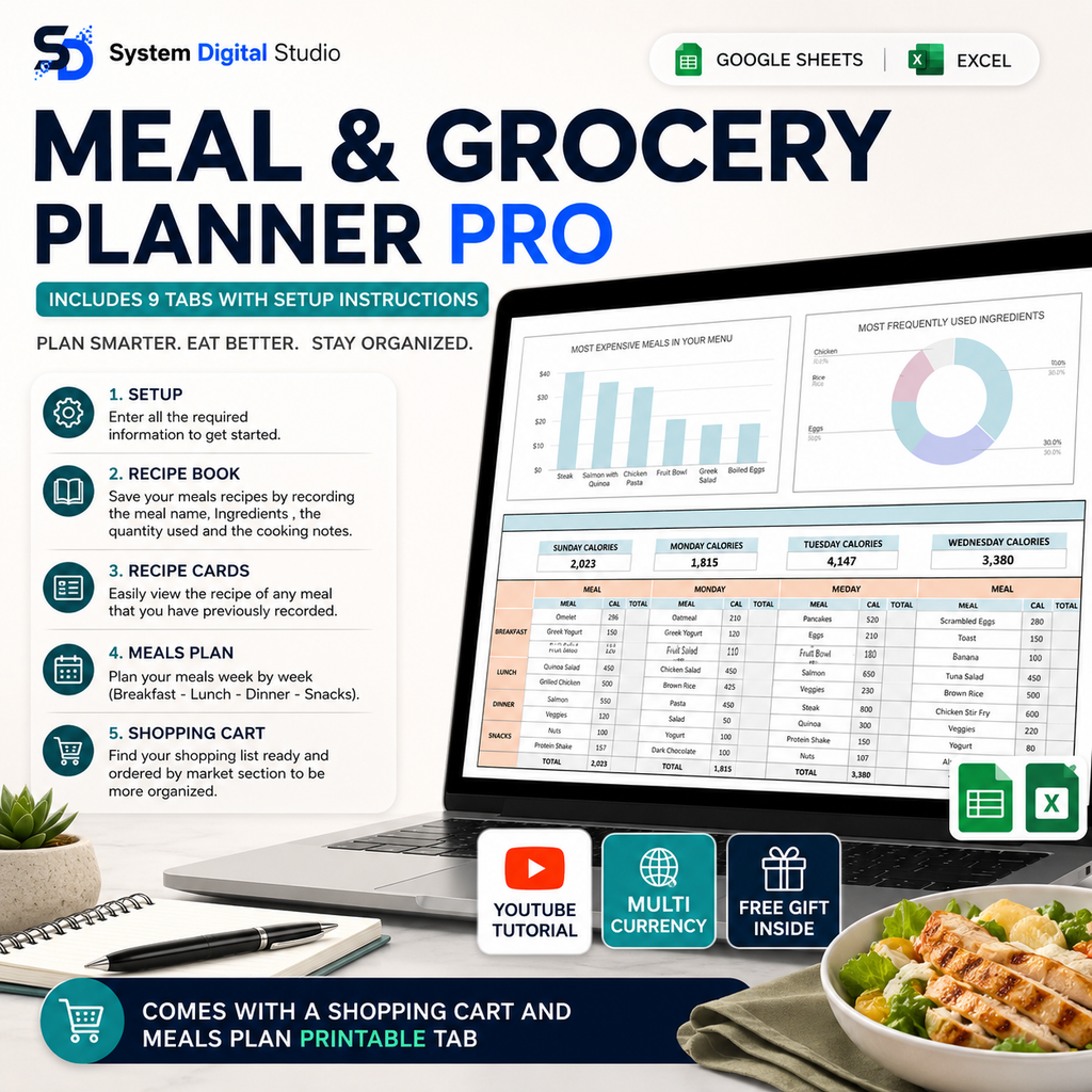 Life Organizer Spreadsheet Bundle with PLR & MRR
