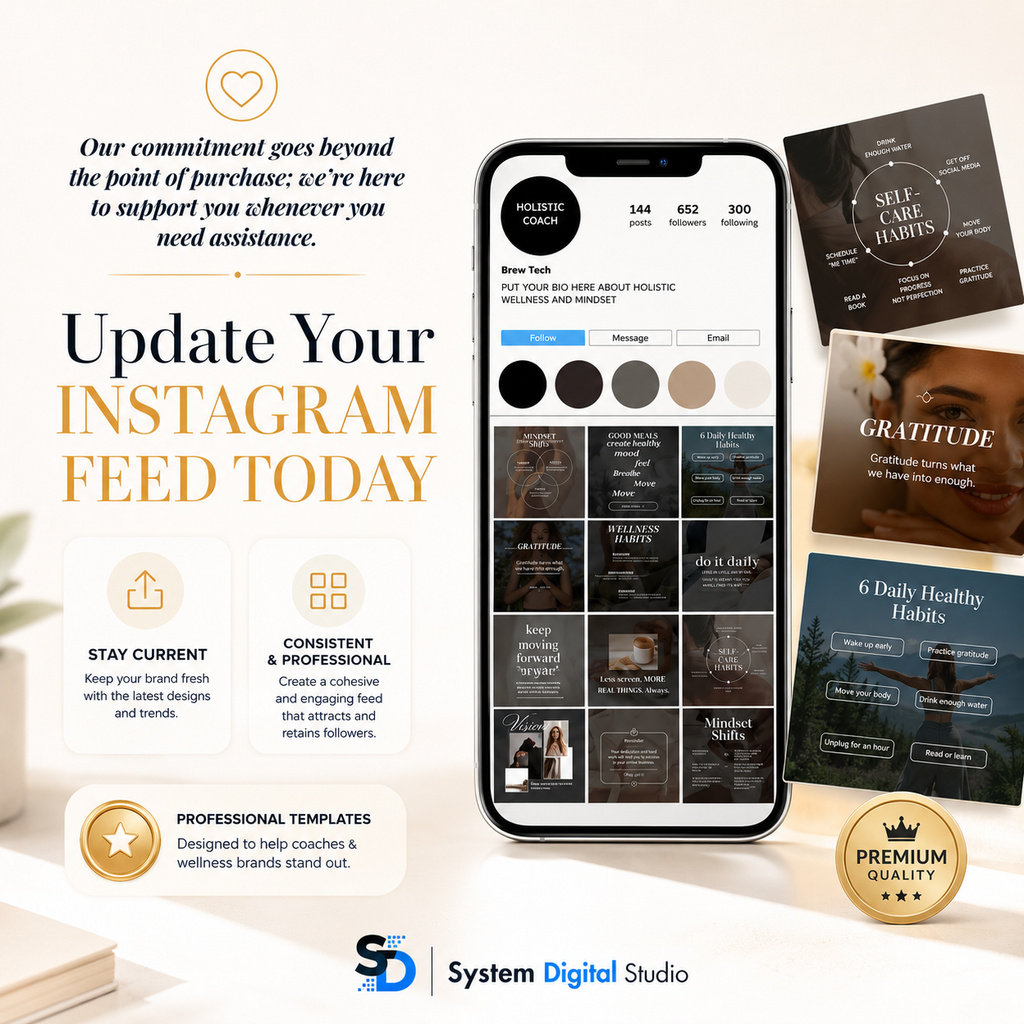 Holistic Coach Instagram Templates | Holistic Coach Posts