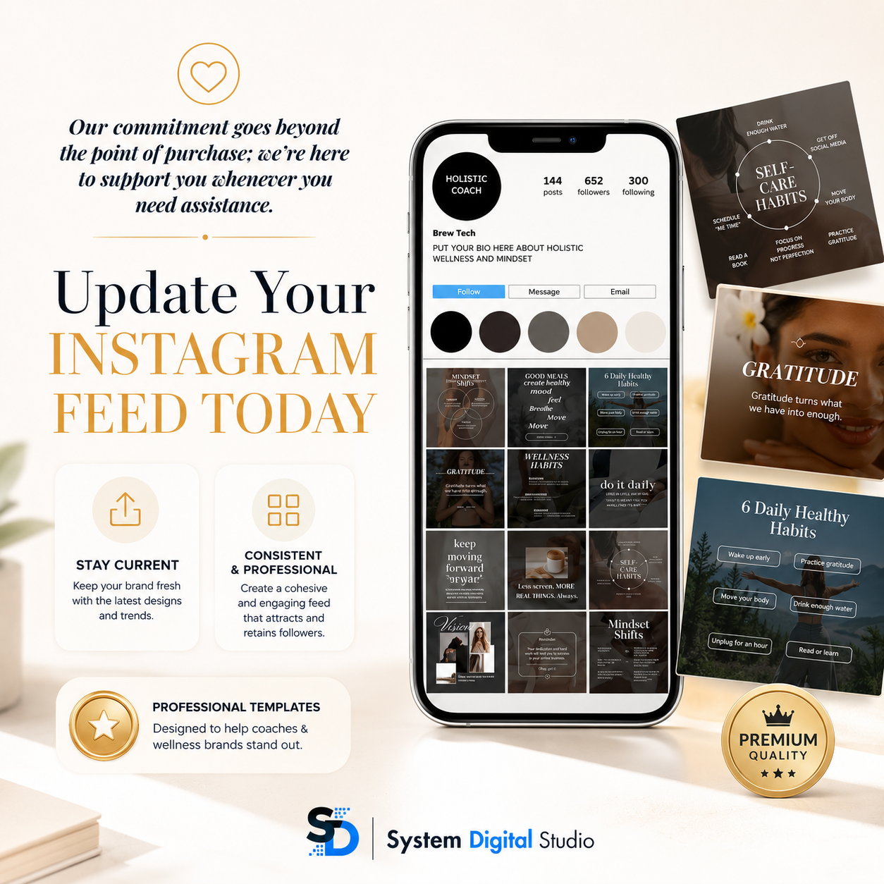Holistic Coach Instagram Templates | Holistic Coach Posts