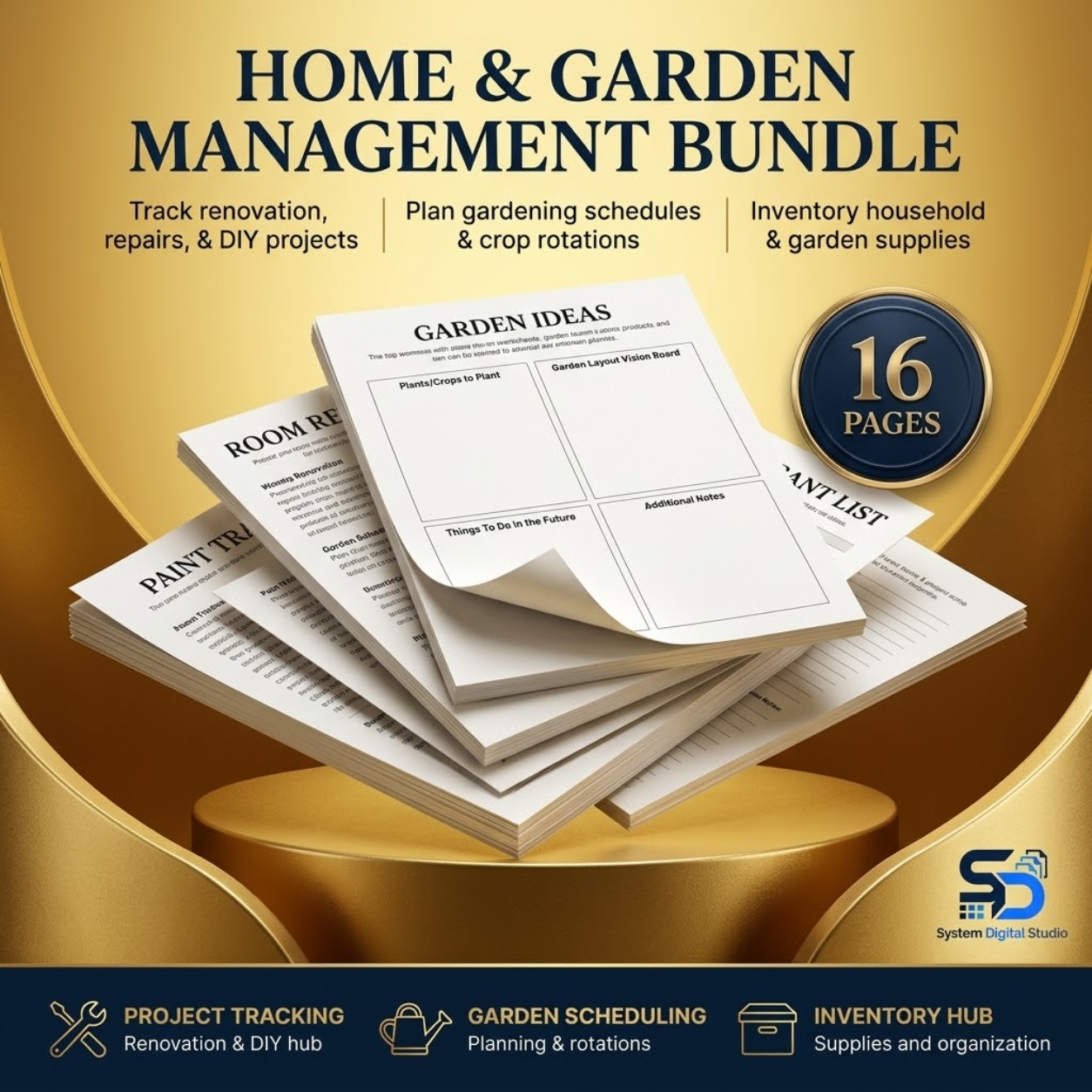 Household Planner & Home Management Binder | Printable Family Organizer