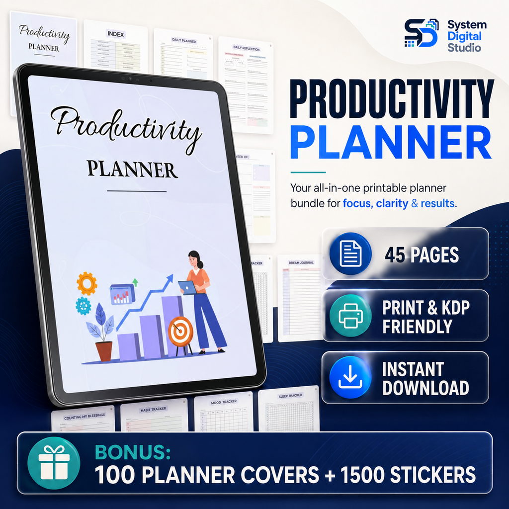 PLR Printable Productivity Planner