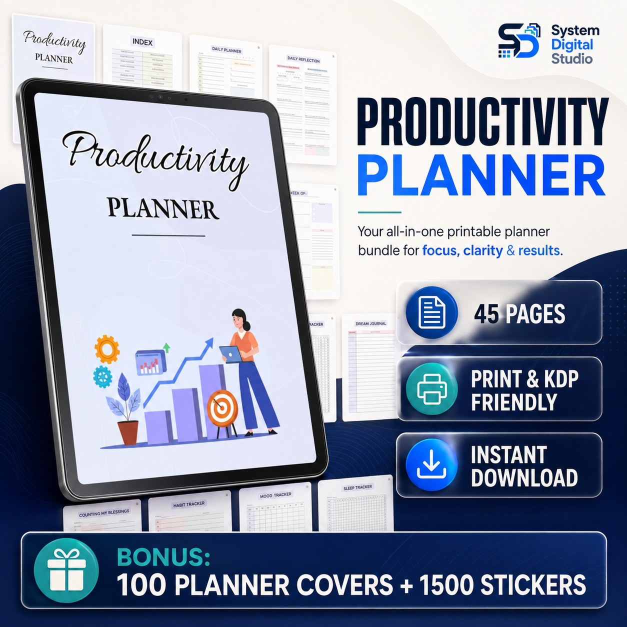 PLR Printable Productivity Planner