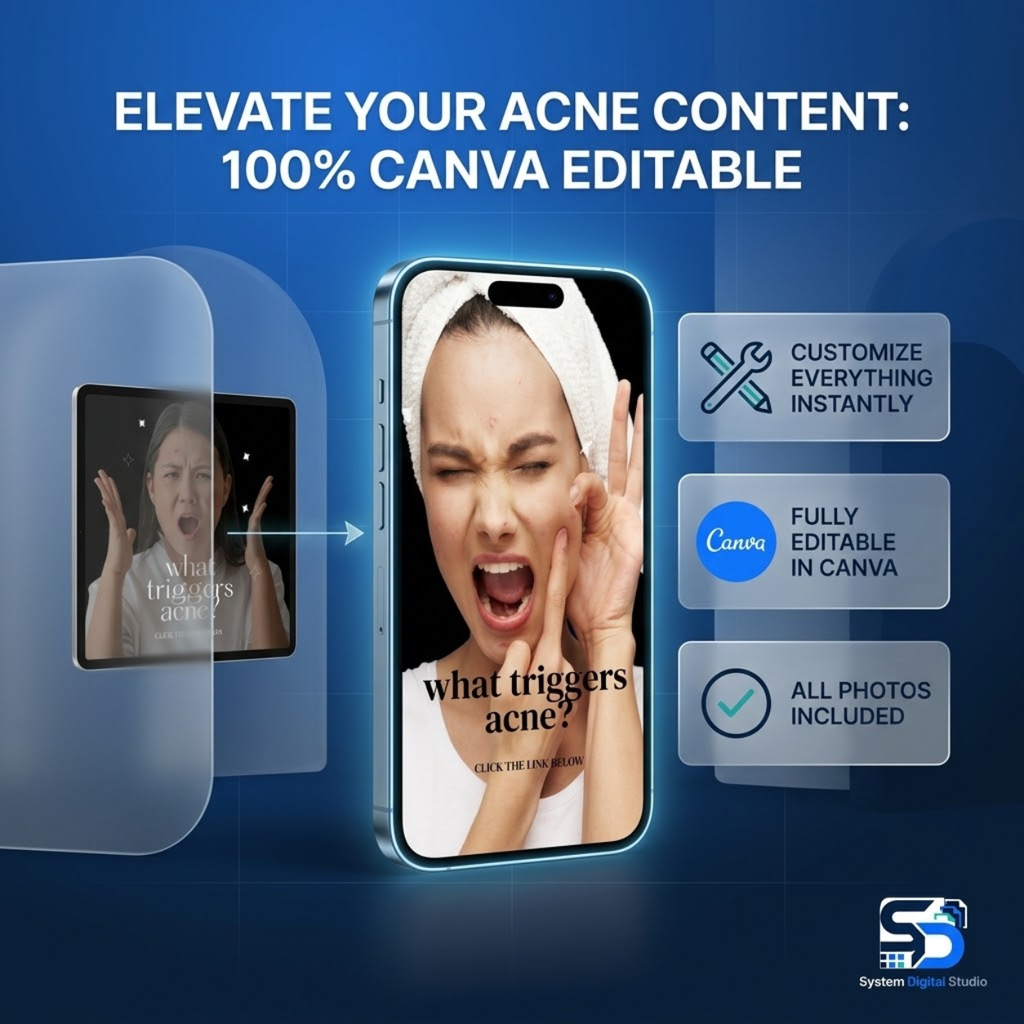 Skincare Social Media Templates | 180 Esthetician Canva Templates