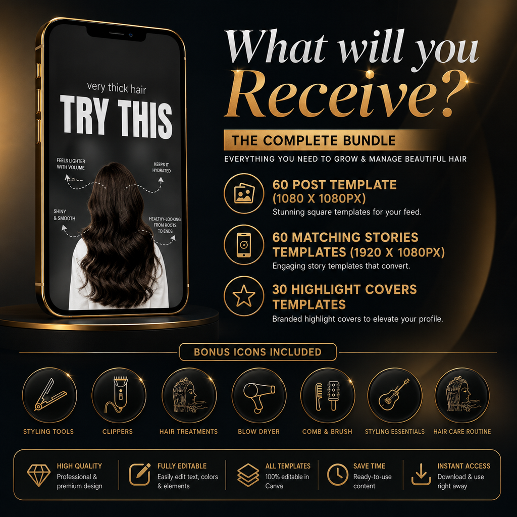 Hairstylist Templates | Hair Salon Instagram Posts