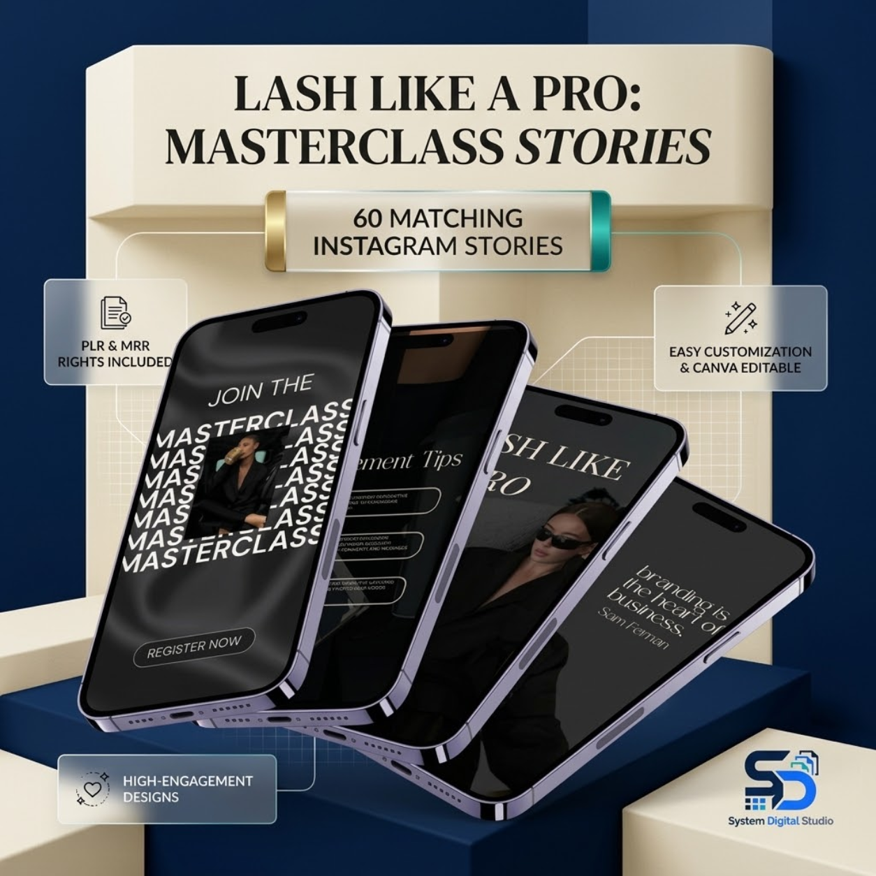 Lash Tech Trainer Templates | Lash Tech Social Media Posts