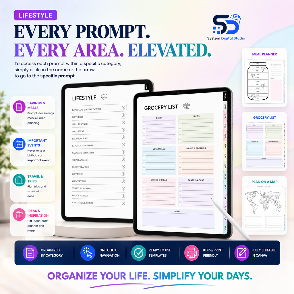 PLR Printable Planner – 100+ Planner Templates