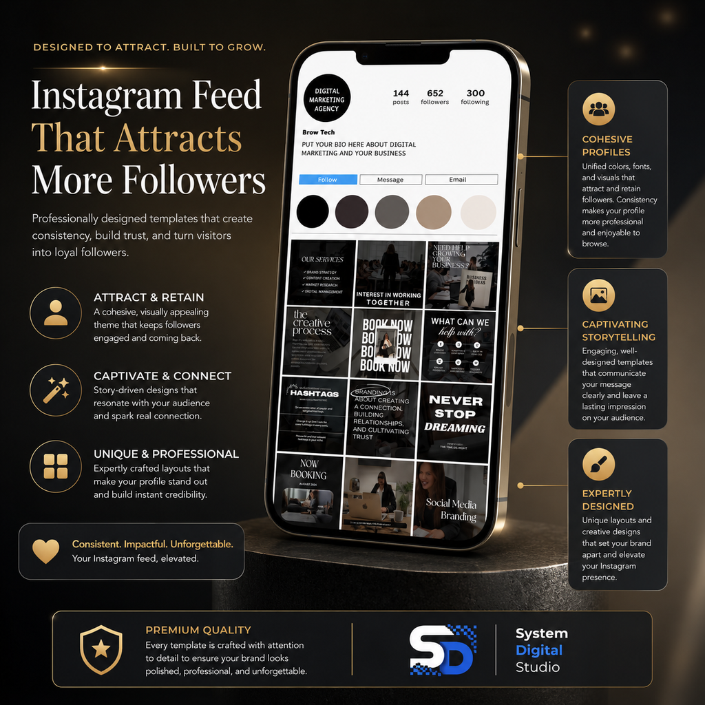 Digital Marketing Agency Templates | Social Media Manager Instagram Posts