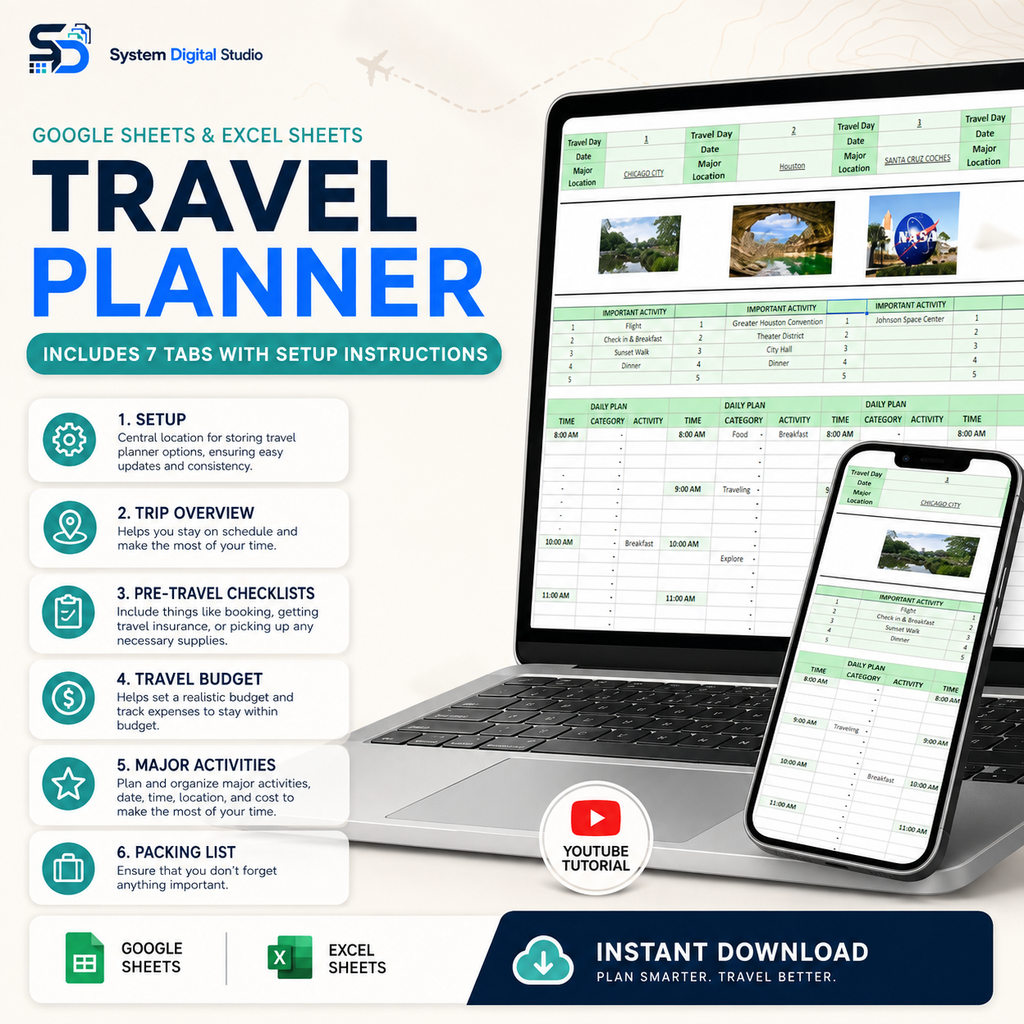 Family Organizer Spreadsheet Bundle with MRR & PLR