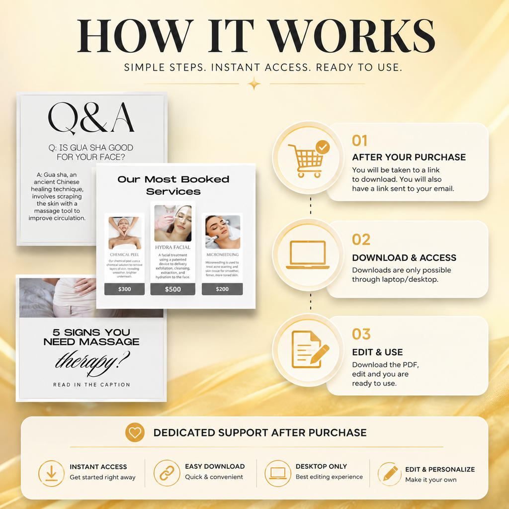 Massage Templates | Massage Therapy Social Media Templates