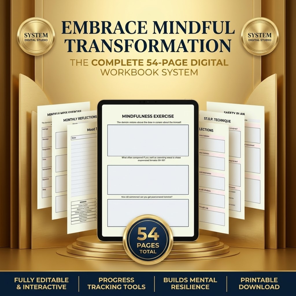 Mental Health Worksheets | Printable Self-Care & Wellness Bundle