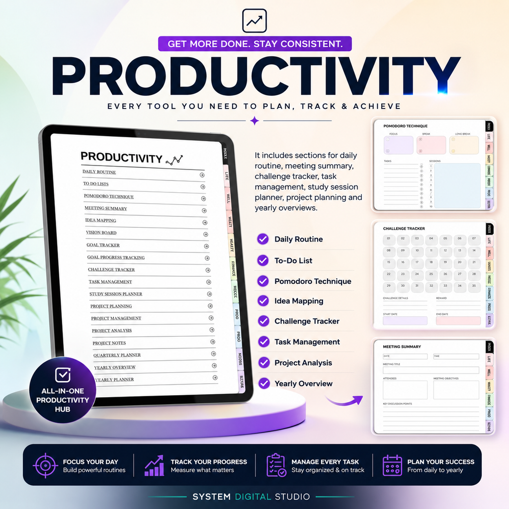 PLR Printable ADHD Planner | Editable Canva Template