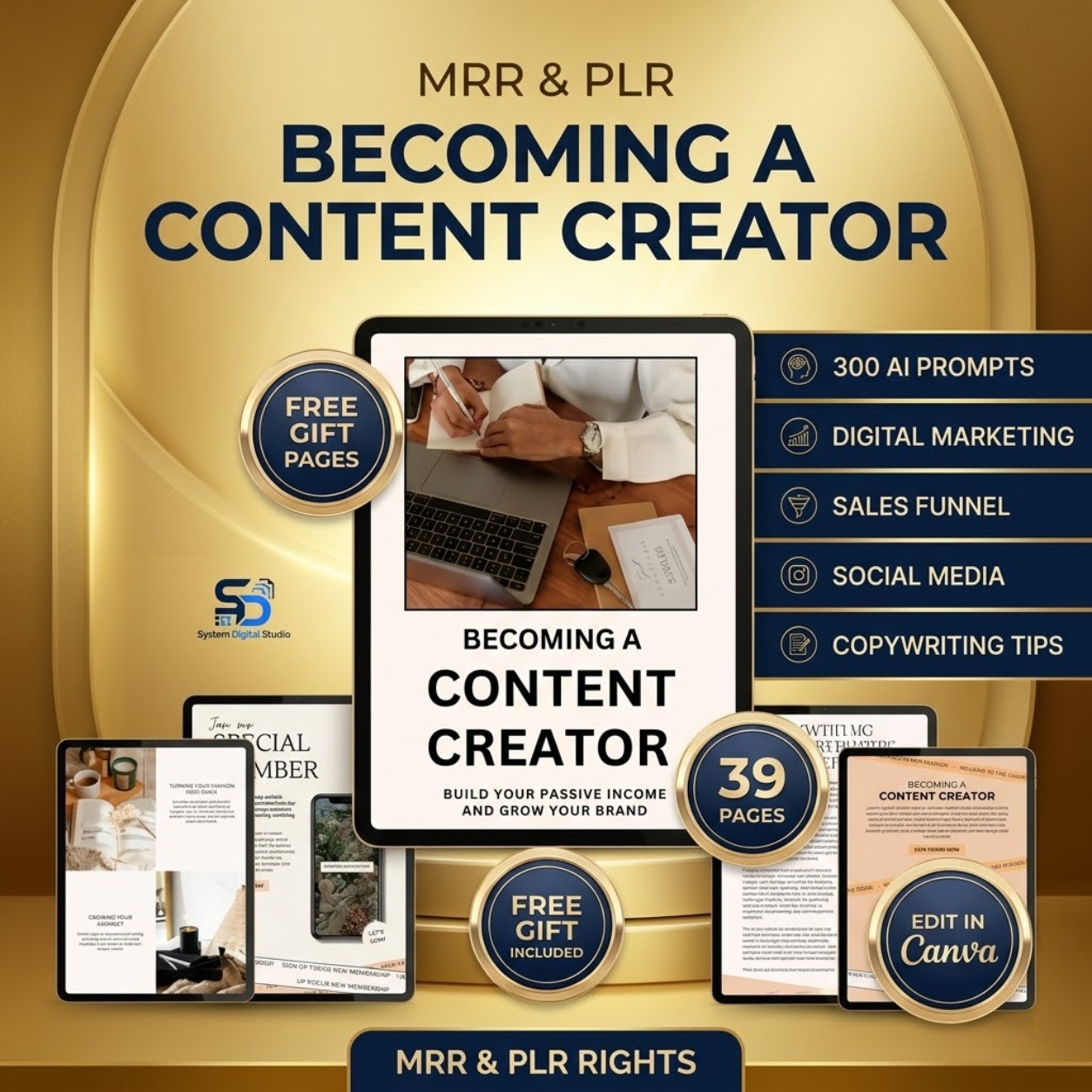 Content Creator Guide | Editable PLR MRR Ebook