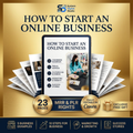 How to Start an Online Business Ebook | Editable PLR MRR Digital Product