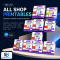 All Shop Printable Planner Bundle with PLR Rights