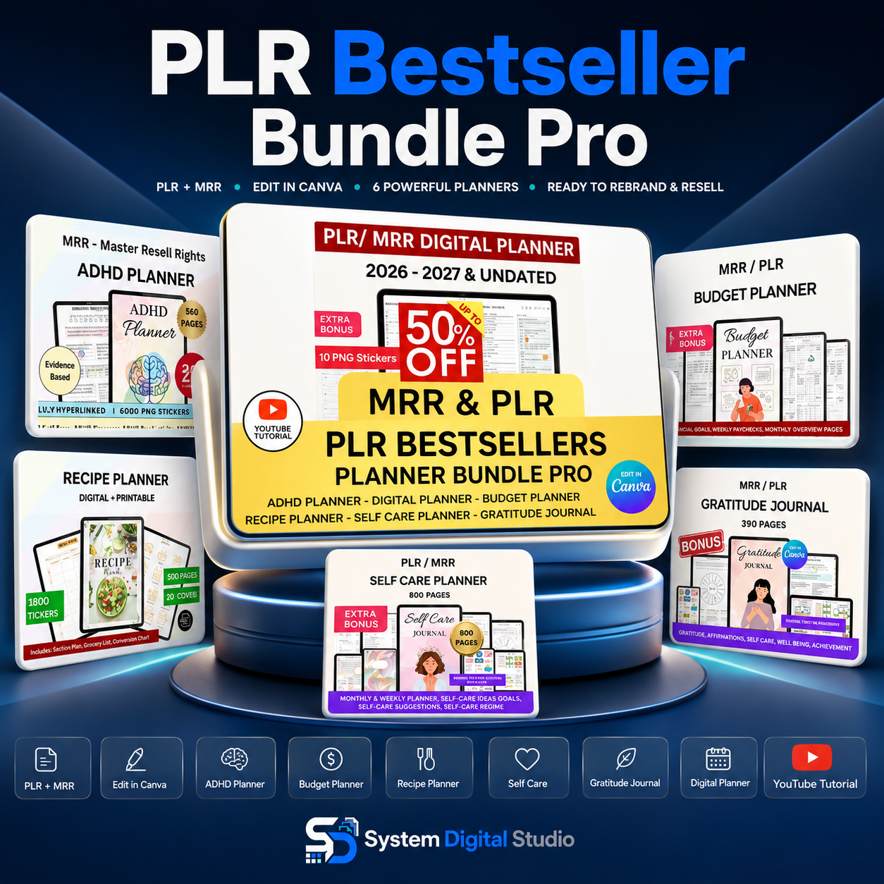 PLR Bestsellers Planner Bundle Pro
