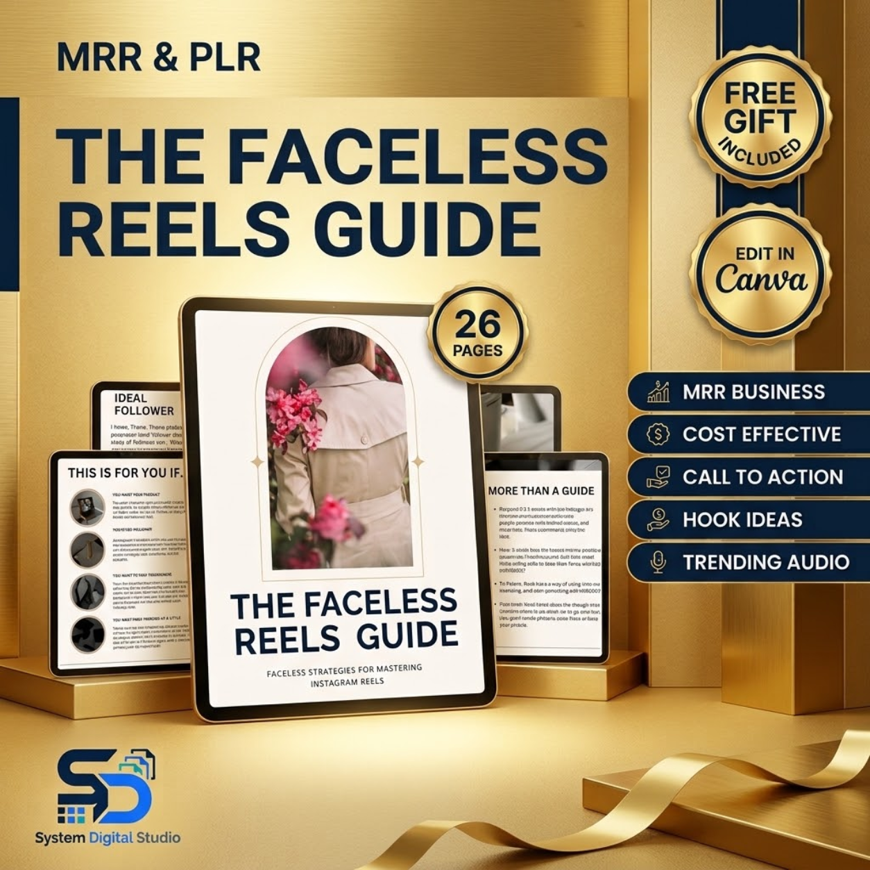 Faceless Reels Guide | Editable PLR MRR Ebook